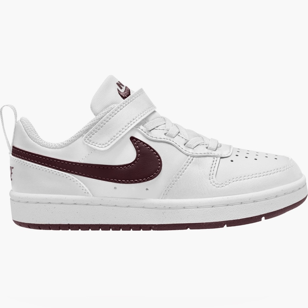 Nike Kids - White and Burgundy Low-Top Kids' Sneaker